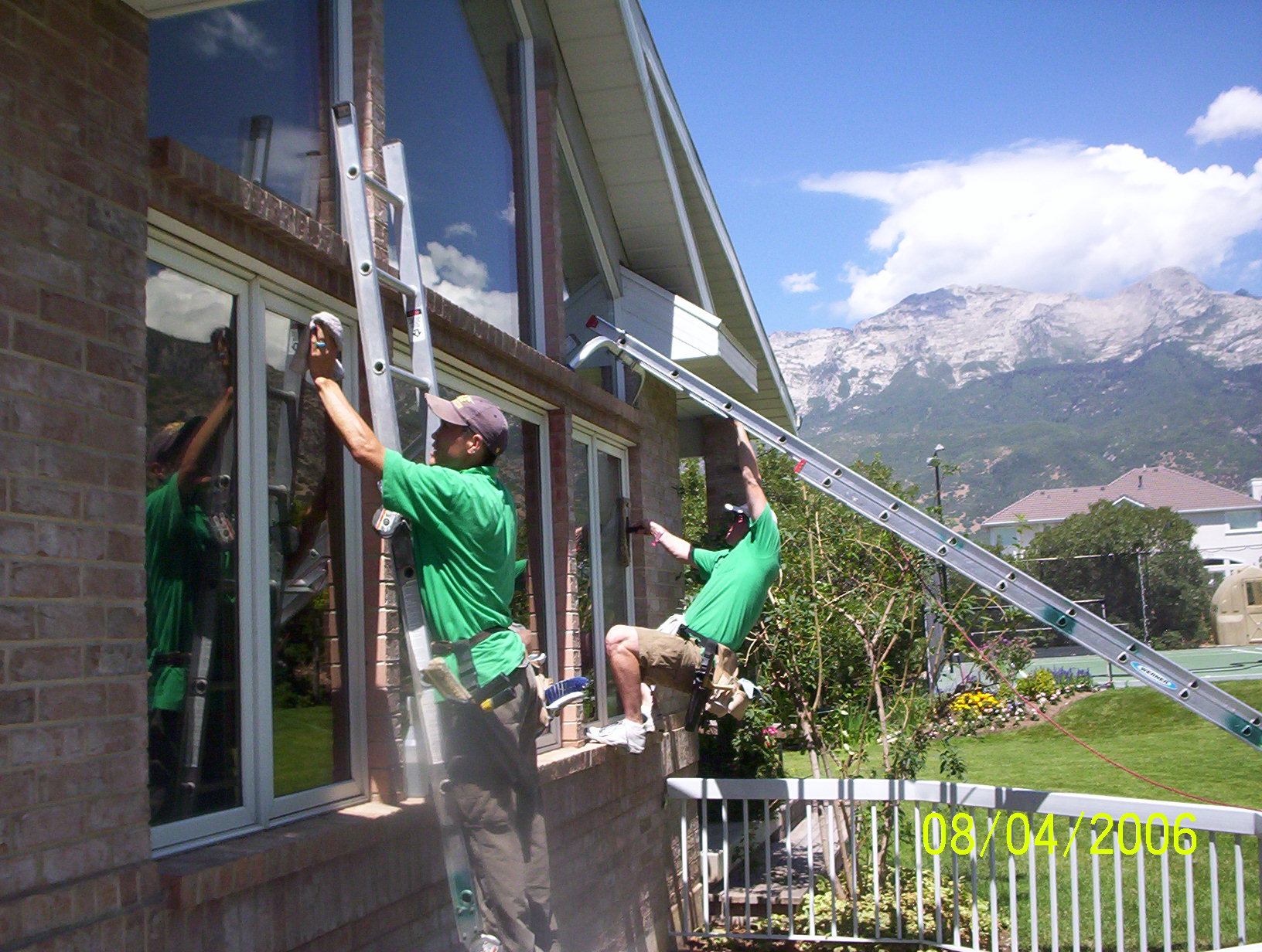 Window cleaning work